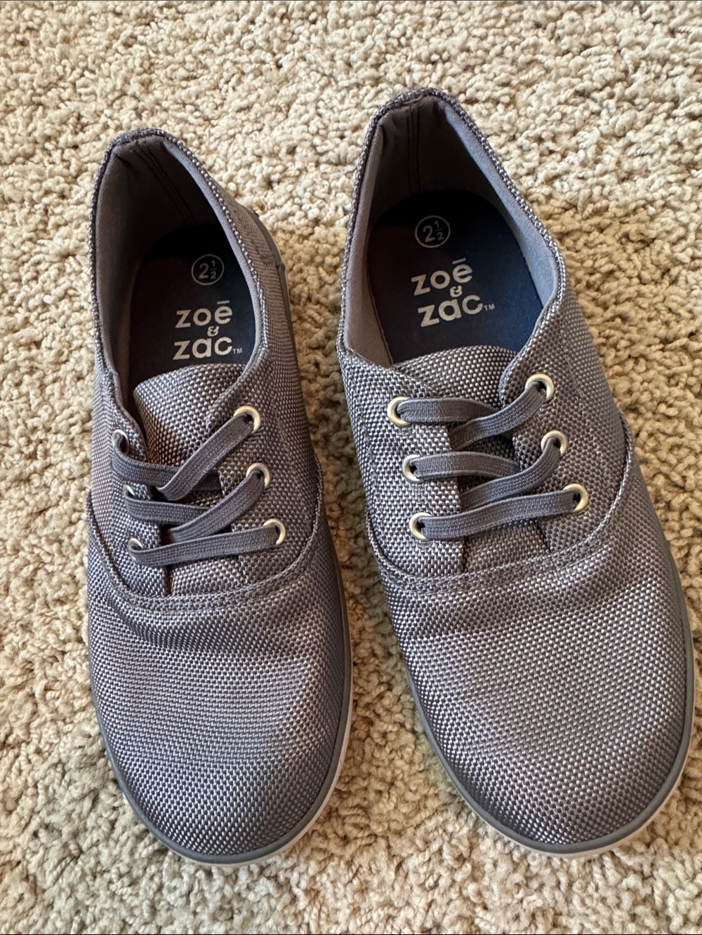 Zoe & Zac Kids' Gray Slip-on Shoes